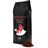 Los mejores  - LUCIFERS ROAST Espresso de KIQO de Italia - 1kg - café extremadamente fuerte - bajo en ácido - 100% Robusta - tostado a…